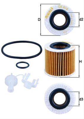 Filtru Ulei Mahle Original Toyota OX 416D2