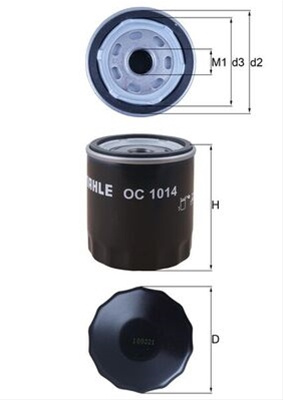 Filtru Ulei Mahle Original Volvo OC 1014