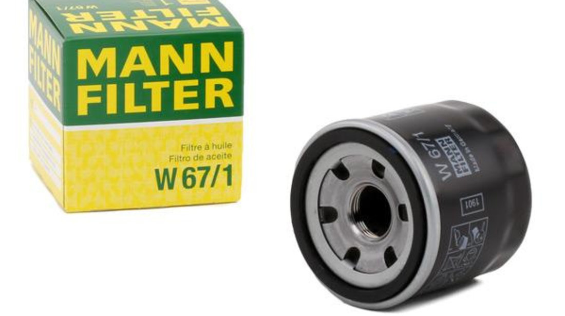 Filtru Ulei Mann Filter Dacia Duster 2017→ W67/1