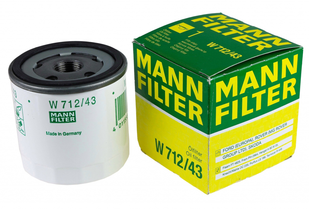 Filtru Ulei Mann Filter Ford Fiesta 3 1996-2000 W712/43