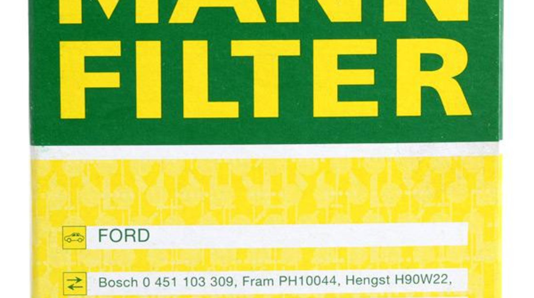 Filtru Ulei Mann Filter Ford Puma 1997-2002 W7008