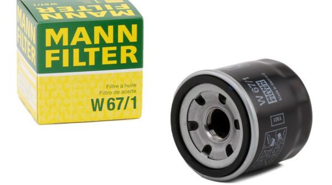 Filtru Ulei Mann Filter Renault Laguna 3 2008-2015 W67/1