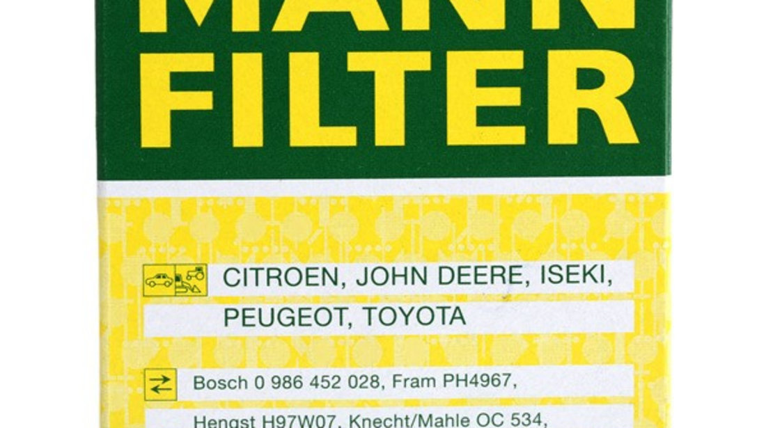 Filtru Ulei Mann Filter W68/3