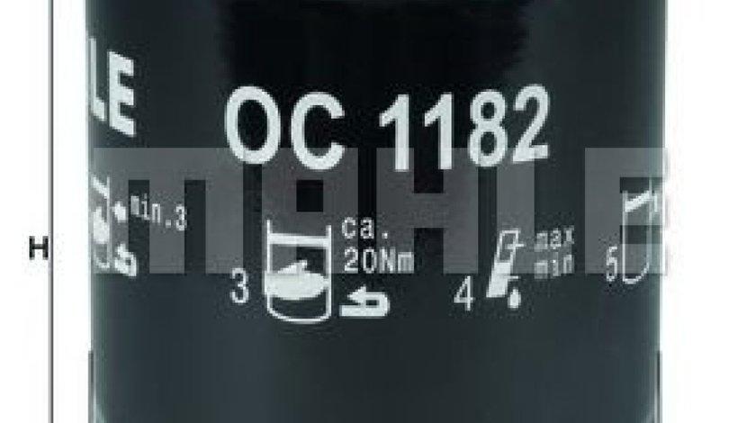 Filtru ulei MAZDA 2 (DL, DJ) (2014 - 2016) MAHLE ORIGINAL OC 1182 produs NOU