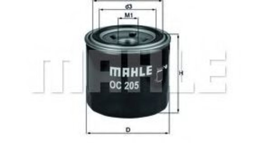 Filtru ulei MAZDA 6 Hatchback (GH) (2007 - 2016) MAHLE ORIGINAL OC 205 piesa NOUA