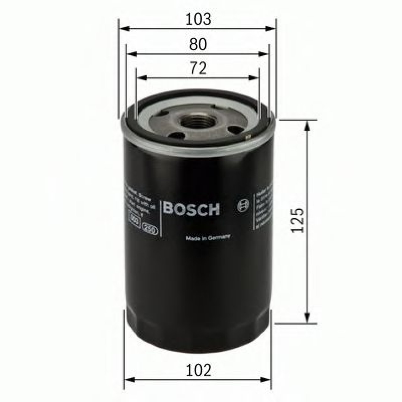 Filtru ulei MAZDA B-SERIE (UN) (1998 - 2006) BOSCH 0 986 452 062 piesa NOUA