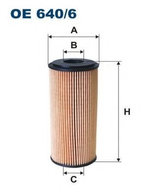 Filtru ulei MERCEDES A-CLASS (W169) (2004 - 2012) FILTRON OE640/6 piesa NOUA