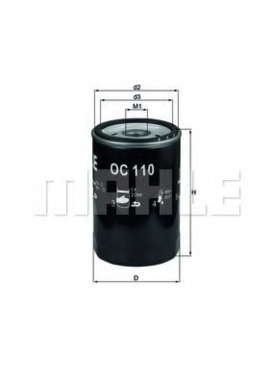 Filtru ulei MERCEDES E-CLASS (W124) (1993 - 1995) KNECHT OC 110 piesa NOUA