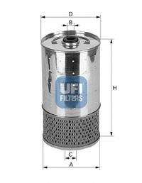 Filtru ulei MERCEDES G-CLASS (W460) (1979 - 1993) UFI 25.499.00 piesa NOUA