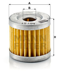 Filtru ulei (MH51 MANN-FILTER) SUZUKI MOTORCYCLES