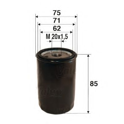 Filtru ulei MITSUBISHI COLT VI (Z3, Z2) (2002 - 2012) VALEO 586079 piesa NOUA