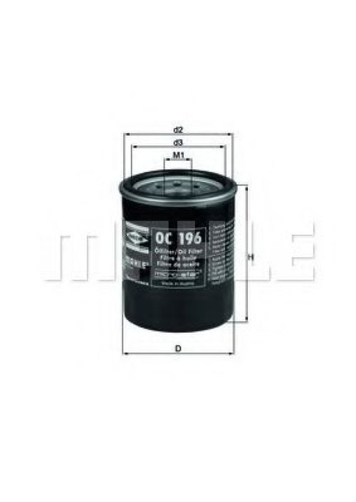 Filtru ulei MITSUBISHI OUTLANDER I (CU) (2001 - 2006) KNECHT OC 196 piesa NOUA