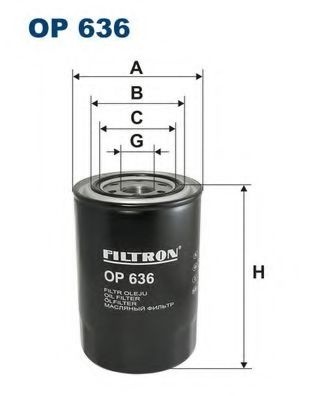Filtru ulei MITSUBISHI PAJERO II (V3_W, V2_W, V4_W) (1990 - 1999) FILTRON OP636 piesa NOUA