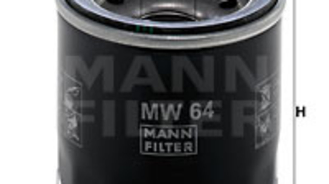 Filtru ulei (MW64 MANN-FILTER) HONDA MOTORCYCLES,KAWASAKI MOTORCYCLES,SUZUKI MOTORCYCLES,TRIUMPH MOTORCYCLES,YAMAHA MOTORCYCLES