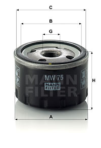 Filtru ulei (MW75 MANN-FILTER) BMW,BMW MOTORCYCLES