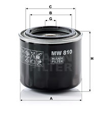 Filtru ulei (MW810 MANN-FILTER) HONDA MOTORCYCLES