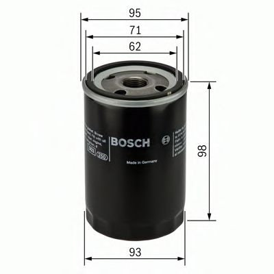 Filtru ulei NISSAN ALMERA I (N15) (1995 - 2000) BOSCH 0 986 452 024 piesa NOUA