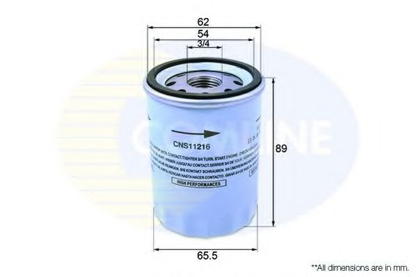 Filtru ulei NISSAN MICRA II (K11) (1992 - 2003) COMLINE CNS11216 piesa NOUA