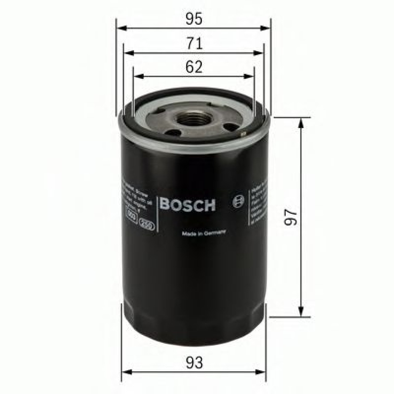 Filtru ulei NISSAN NAVARA (D40) (2004 - 2016) BOSCH 0 986 452 003 piesa NOUA