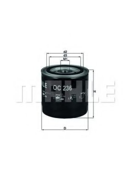 Filtru ulei NISSAN NAVARA (D40) (2004 - 2016) MAHLE ORIGINAL OC 236 piesa NOUA