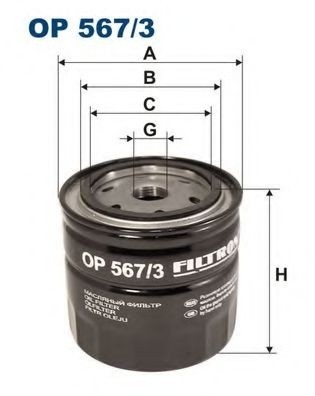 Filtru ulei NISSAN NAVARA platou / sasiu (D40) (2008 - 2016) FILTRON OP567/3 piesa NOUA