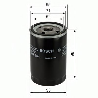 Filtru ulei NISSAN PICK UP I (720) (1980 - 1986) BOSCH 0 986 452 024 piesa NOUA