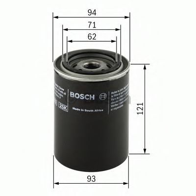 Filtru ulei NISSAN PICK UP I (720) (1980 - 1986) BOSCH 0 986 452 005 piesa NOUA