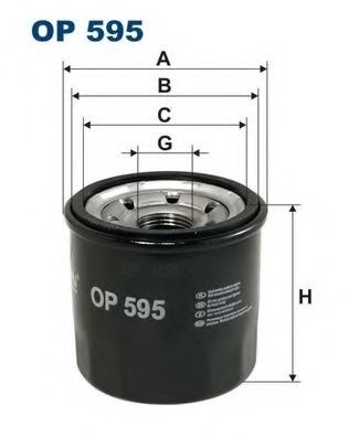 Filtru ulei NISSAN PRIMERA Break (WP12) (2002 - 2016) FILTRON OP595 piesa NOUA