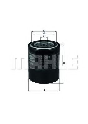 Filtru ulei NISSAN TERRANO II (R20) (1992 - 2007) MAHLE ORIGINAL OC 109/1 piesa NOUA