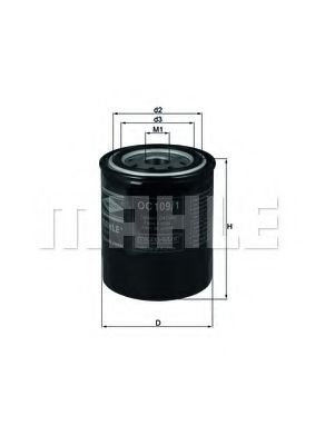 Filtru ulei NISSAN TERRANO II (R20) (1992 - 2007) KNECHT OC 109/1 piesa NOUA