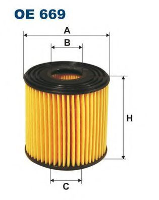Filtru ulei NISSAN X-TRAIL (T30) (2001 - 2013) FILTRON OE669 piesa NOUA