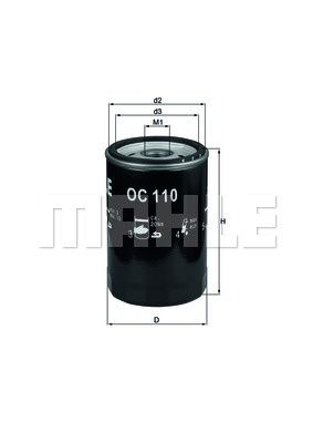 Filtru ulei (OC110OF MAHLE KNECHT) MERCEDES-BENZ