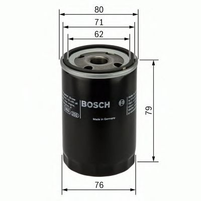 Filtru ulei OPEL ASTRA F Combi (51, 52) (1991 - 1998) BOSCH 0 451 103 297 piesa NOUA