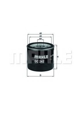 Filtru ulei OPEL ASTRA F Hatchback (53, 54, 58, 59) (1991 - 1998) MAHLE ORIGINAL OC 242 piesa NOUA
