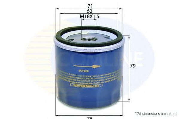 Filtru ulei OPEL ASTRA G Combi (F35) (1998 - 2009) COMLINE EOF060 piesa NOUA