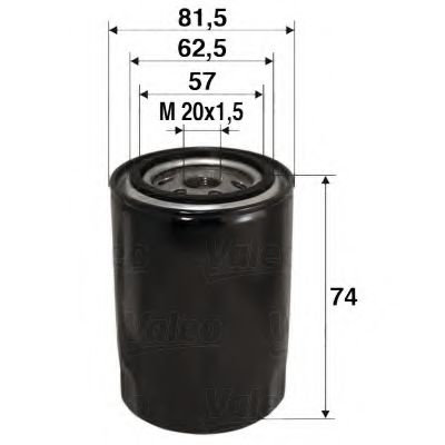 Filtru ulei OPEL ASTRA G Combi (F35) (1998 - 2009) VALEO 586017 piesa NOUA