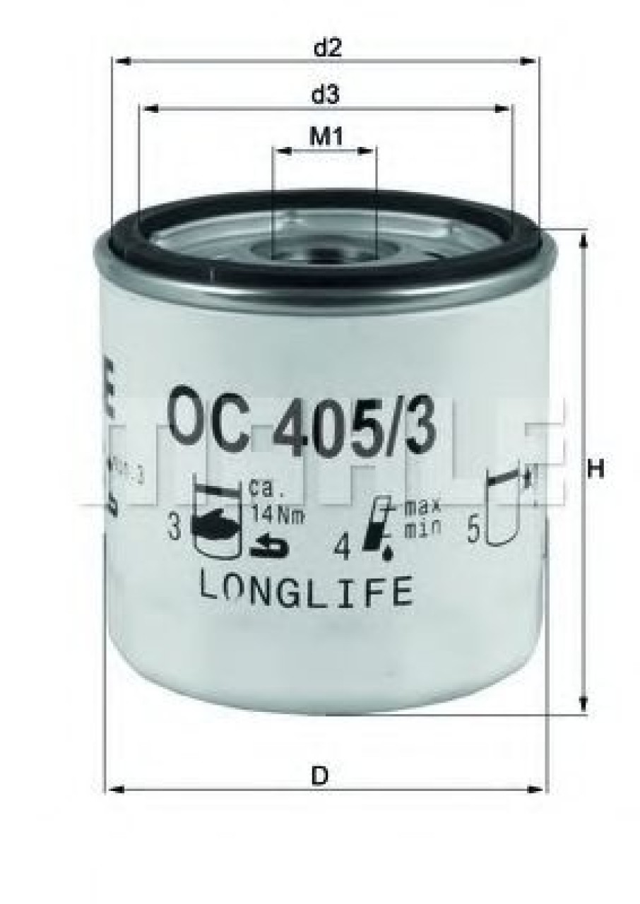 Filtru ulei OPEL ASTRA G Cupe (F07) (2000 - 2005) KNECHT OC 405/3 piesa NOUA