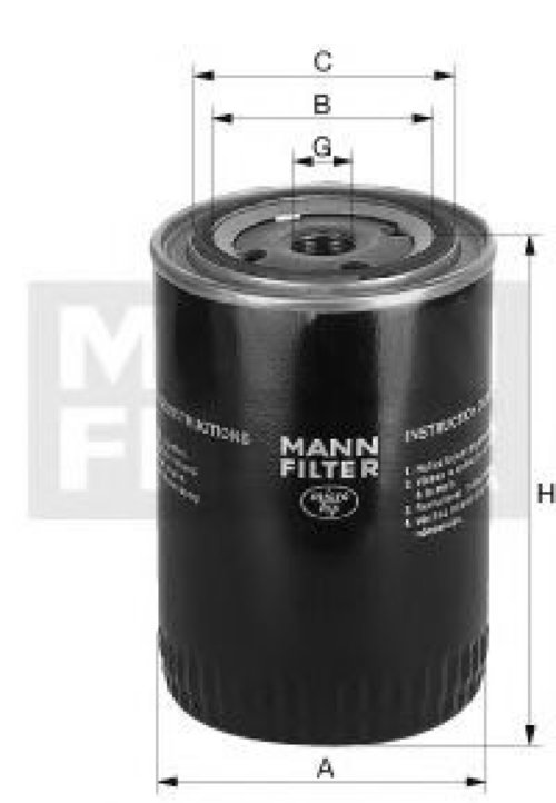 Filtru ulei OPEL FRONTERA A (5_MWL4) (1992 - 1998) MANN-FILTER W 719/29 piesa NOUA