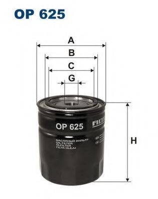 Filtru ulei OPEL FRONTERA A (5_MWL4) (1992 - 1998) FILTRON OP625 piesa NOUA