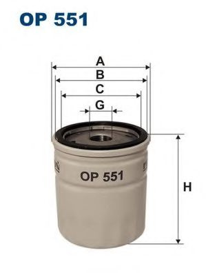 Filtru ulei OPEL FRONTERA A (5_MWL4) (1992 - 1998) FILTRON OP551 piesa NOUA