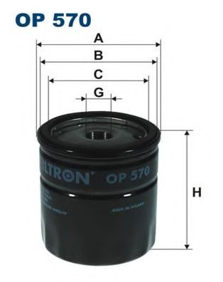 Filtru ulei OPEL FRONTERA A (5_MWL4) (1992 - 1998) FILTRON OP570 piesa NOUA