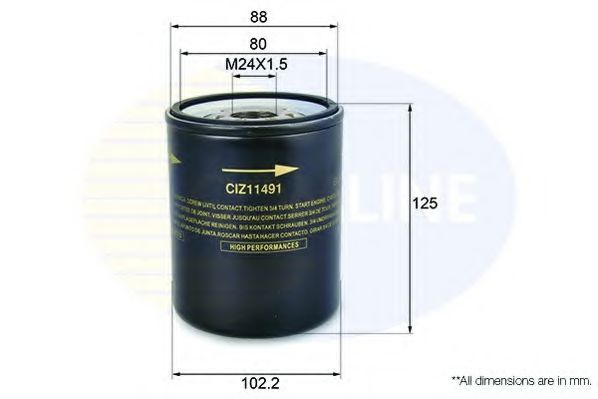 Filtru ulei OPEL FRONTERA A (5_MWL4) (1992 - 1998) COMLINE CIZ11491 piesa NOUA