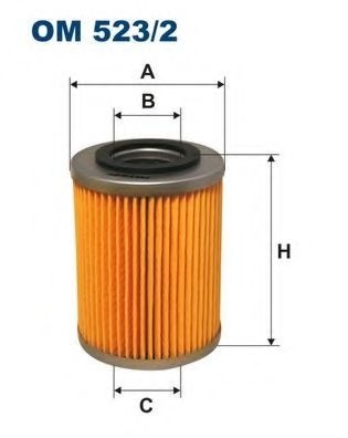 Filtru ulei OPEL VECTRA B Combi (31) (1996 - 2003) FILTRON OM523/2 piesa NOUA