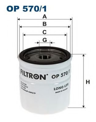 Filtru ulei OPEL ZAFIRA B (A05) (2005 - 2016) FILTRON OP570/1 piesa NOUA