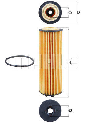 Filtru ulei (OX1155D MAHLE KNECHT) CHEVROLET,OPEL,VAUXHALL