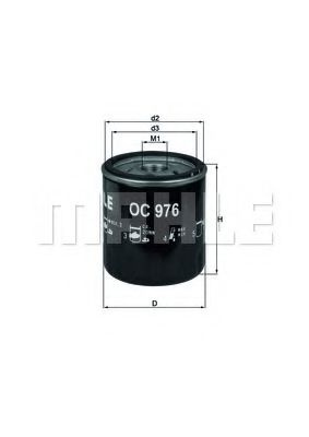 Filtru ulei PEUGEOT 206 SW (2E/K) (2002 - 2016) KNECHT OC 976 piesa NOUA