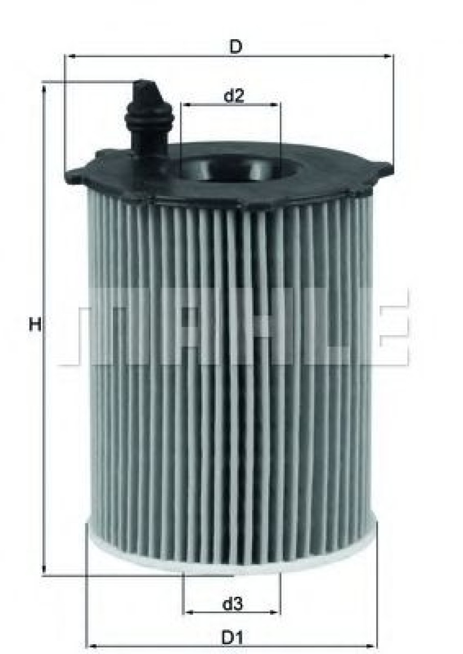 Filtru ulei PEUGEOT 207 (WA, WC) (2006 - 2016) KNECHT OX 171/2D1 piesa NOUA