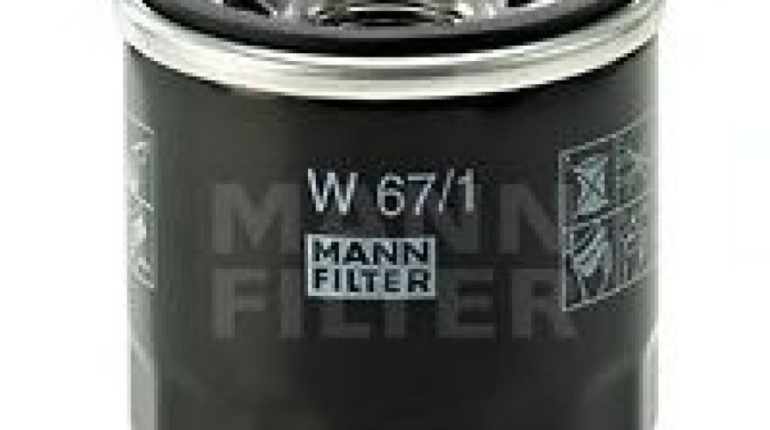Filtru ulei RENAULT CLIO III (BR0/1, CR0/1) (2005 - 2012) MANN-FILTER W 67/1 piesa NOUA