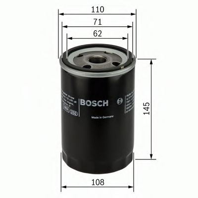 Filtru ulei RENAULT MASTER I bus (T) (1980 - 1998) BOSCH 0 451 203 201 piesa NOUA