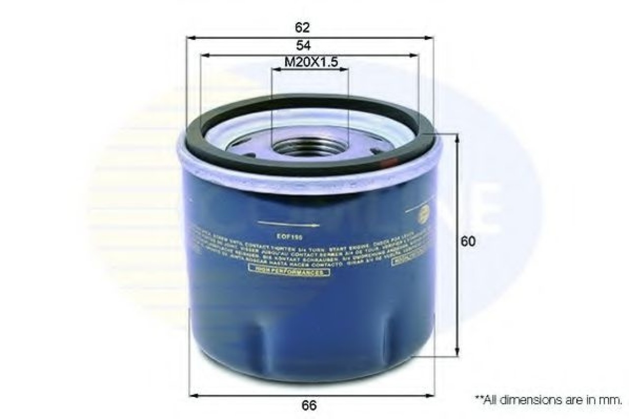 Filtru ulei RENAULT SYMBOL II (LU1/2) (2008 - 2013) COMLINE EOF190 piesa NOUA